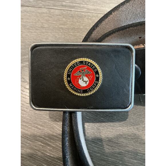 USMC Leather Belt | Made in USA | by Sole Survivor – Sole  United State Marine Corps Black Leather Belt Mens Medium 45\